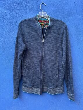 robert graham space dyed zip front cardigan